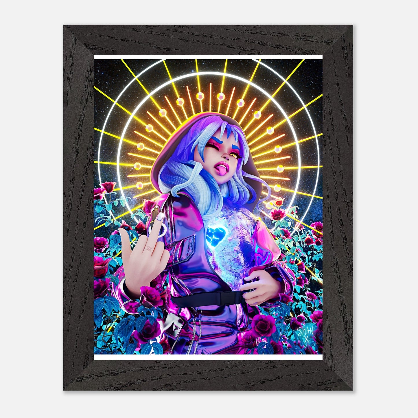 [ABSOLUTION] Premium Wooden Framed Poster With Premium Semi - Glossy Paper - Bad Vibes