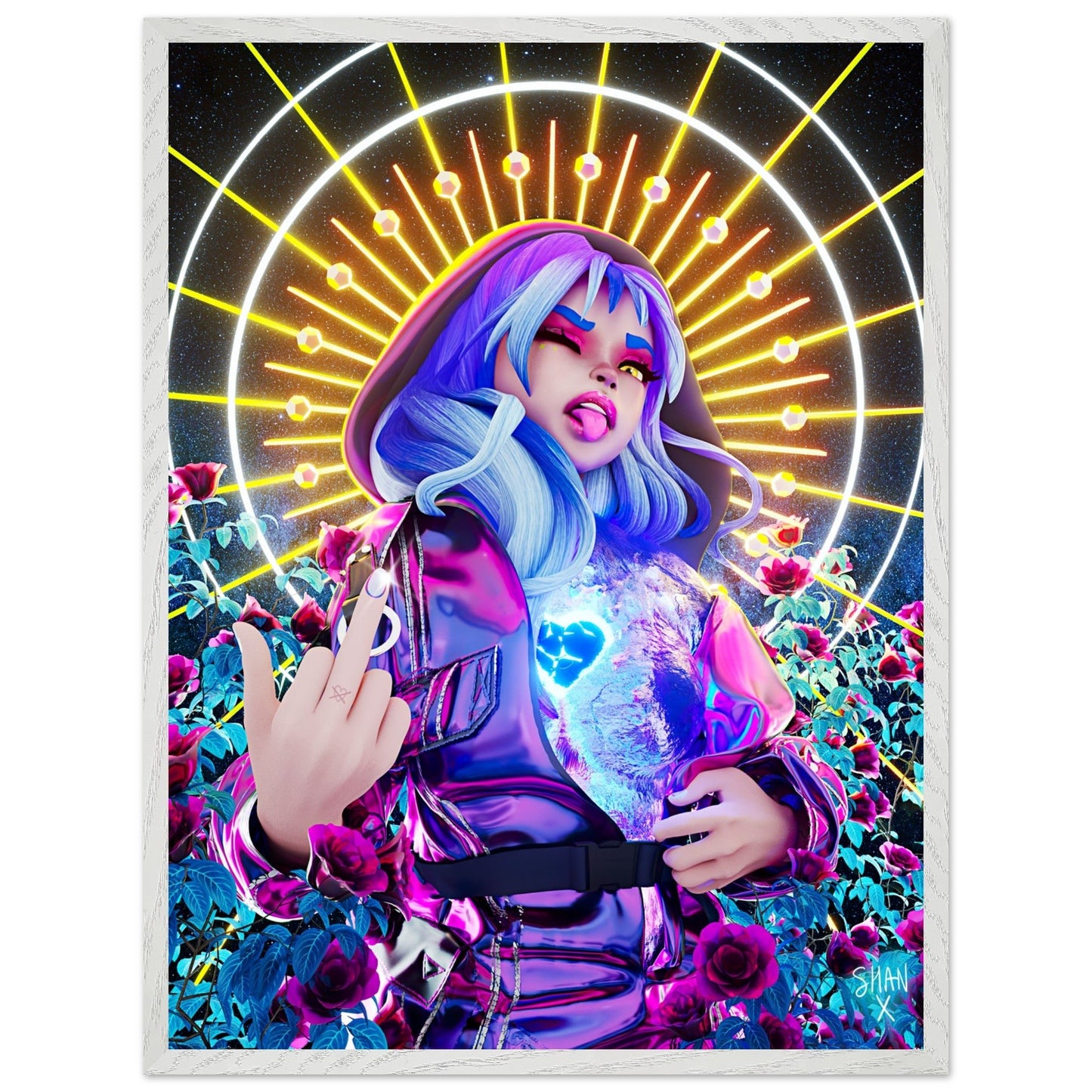 [ABSOLUTION] Premium Wooden Framed Poster With Premium Semi - Glossy Paper - Bad Vibes