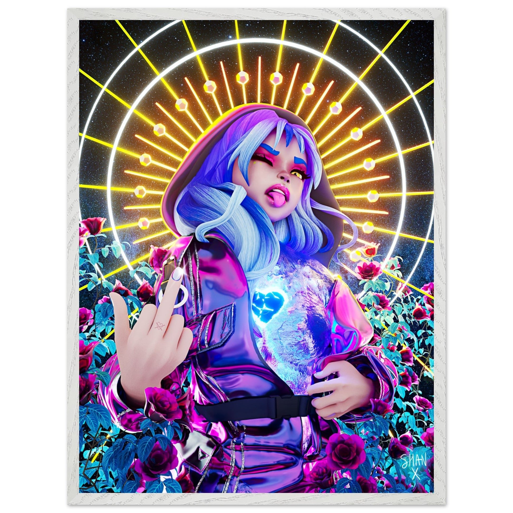 [ABSOLUTION] Premium Wooden Framed Poster With Premium Semi - Glossy Paper - Bad Vibes