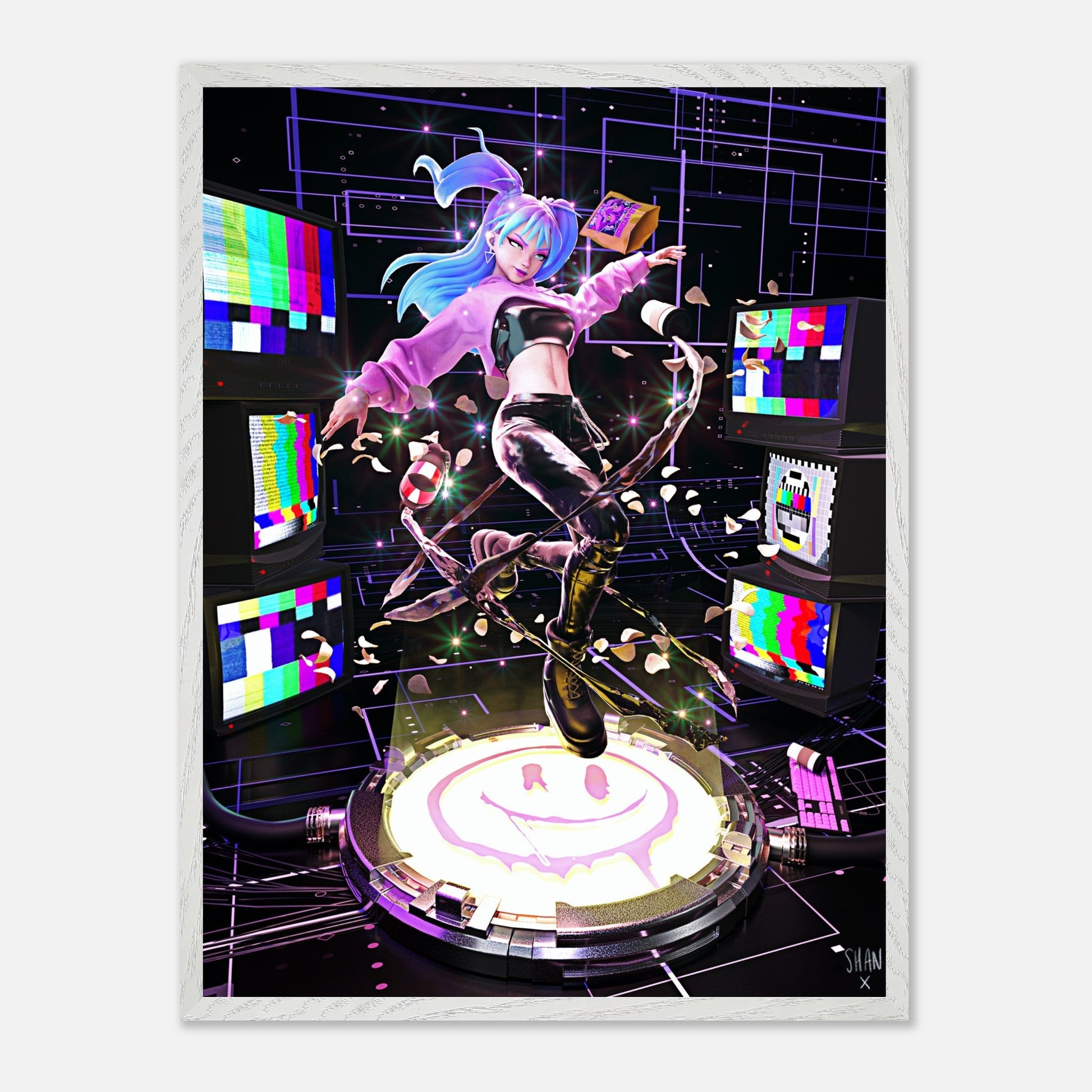 [EMERGENCE] Premium Wooden Framed Poster With Premium Semi - Glossy Paper - Bad Vibes