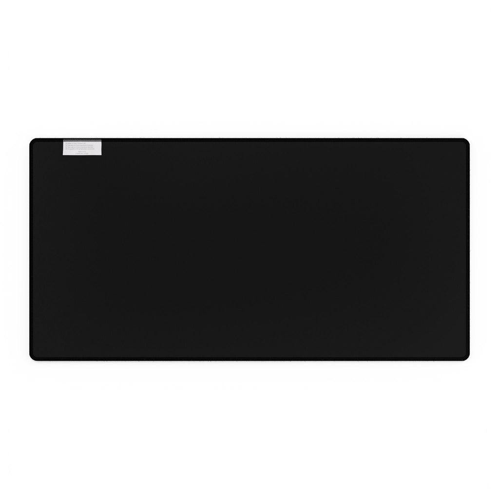 Printify black large anime mouse pad for desk with stitched edges and non slip base for gaming and work